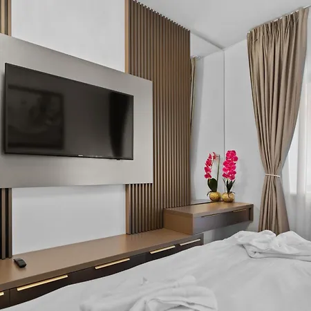 Stylish Gold Accents Apartment