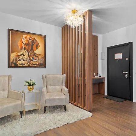 Apartment Stylish Gold Accents Bucharest