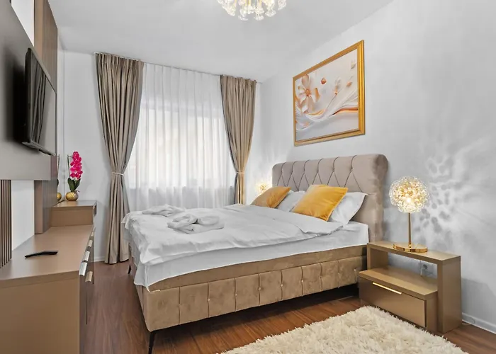 Stylish Gold Accents Apartment *